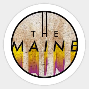 The Maine - VINTAGE YELLOW CIRCLE Sticker